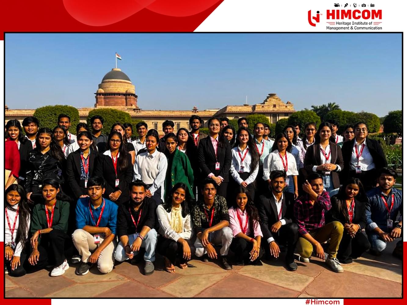 Heritage Institute of Management & Communication New Delhi Rashtrapati Bhawan Visit photo 2